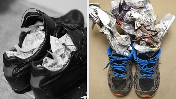 cách cho giày nhanh khô