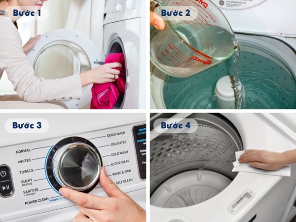 cách vệ sinh máy giặt tại nhà