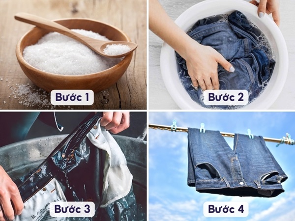 quần bò bị ố vàng