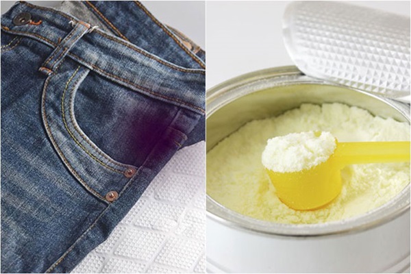 quần jean bị ố vàng