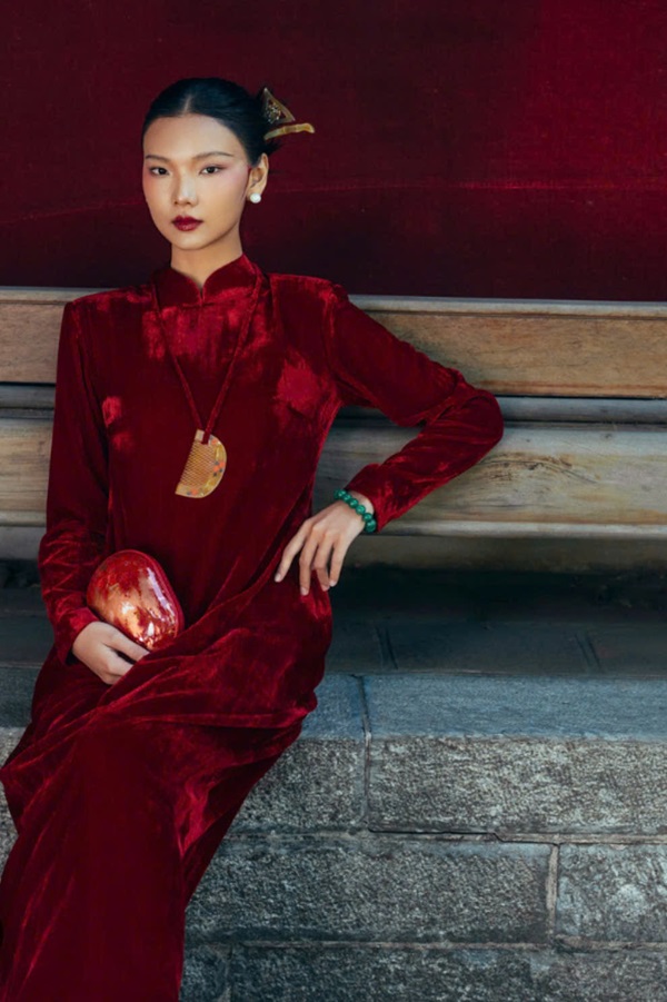 cách giặt áo dài vải nhung