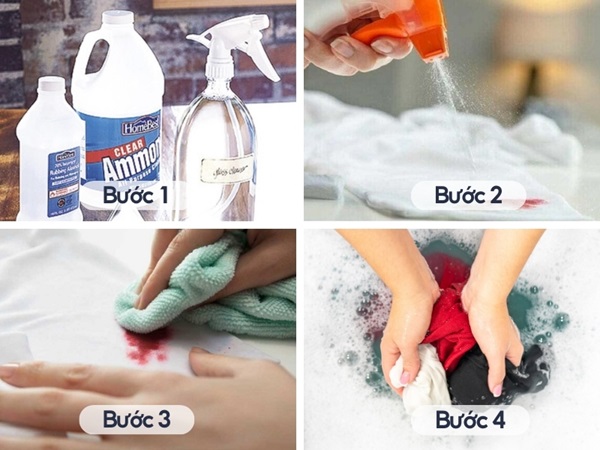 cách tẩy vết máu kinh nguyệt trên quần áo