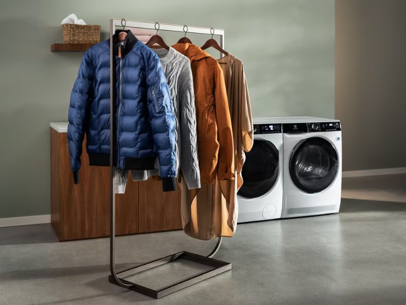 cách giặt áo phao bằng máy giặt