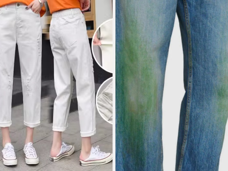cách tẩy vết rỉ sét trên quần jean