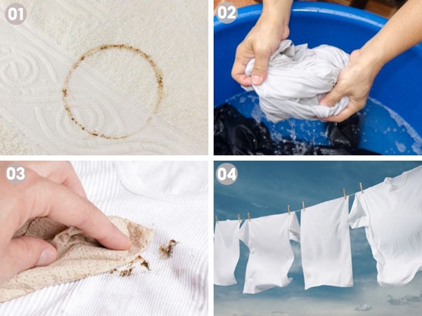 mẹo tẩy vết rỉ sét trên quần áo